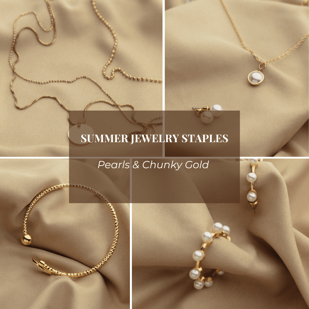 Summer Jewelry Staples: Pearls & Chunky Golds Are Back - Jewelry Design Gallery of East Windsor