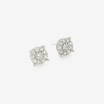14K White Gold Round Diamond Stud earrings with 1.05ct Diamond - Jewelry Design Gallery of East Windsor