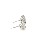 14K White Gold Round Diamond Stud earrings with 1.05ct Diamond - Jewelry Design Gallery of East Windsor
