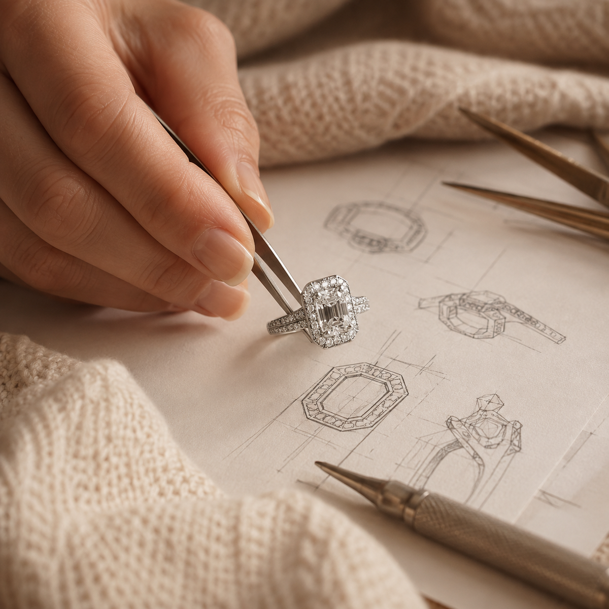 Fine jewelry pieces selected for quality and craftsmanship