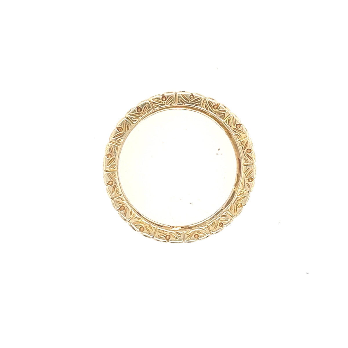 14K Two Tone Triangle Ring Band - Jewelry Design Gallery of East Windsor