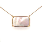 14K Rose Gold Diamond Pendant with Cable Necklace - Jewelry Design Galleria