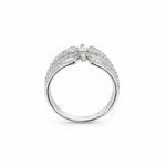 14K White Gold and Diamond Wide Fashion Ring - Jewelry Design Gallery of East Windsor