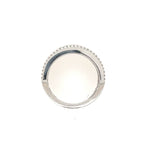 14K White Gold Diamond and Sapphire Band with 0.52-Carat Diamond - Jewelry Design Gallery of East Windsor