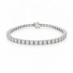 14K White Gold Diamond Tennis Bracelet - Jewelry Design Gallery of East Windsor