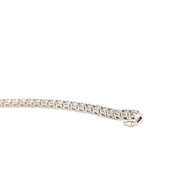 14K White Gold Diamond Tennis Bracelet - Jewelry Design Gallery of East Windsor