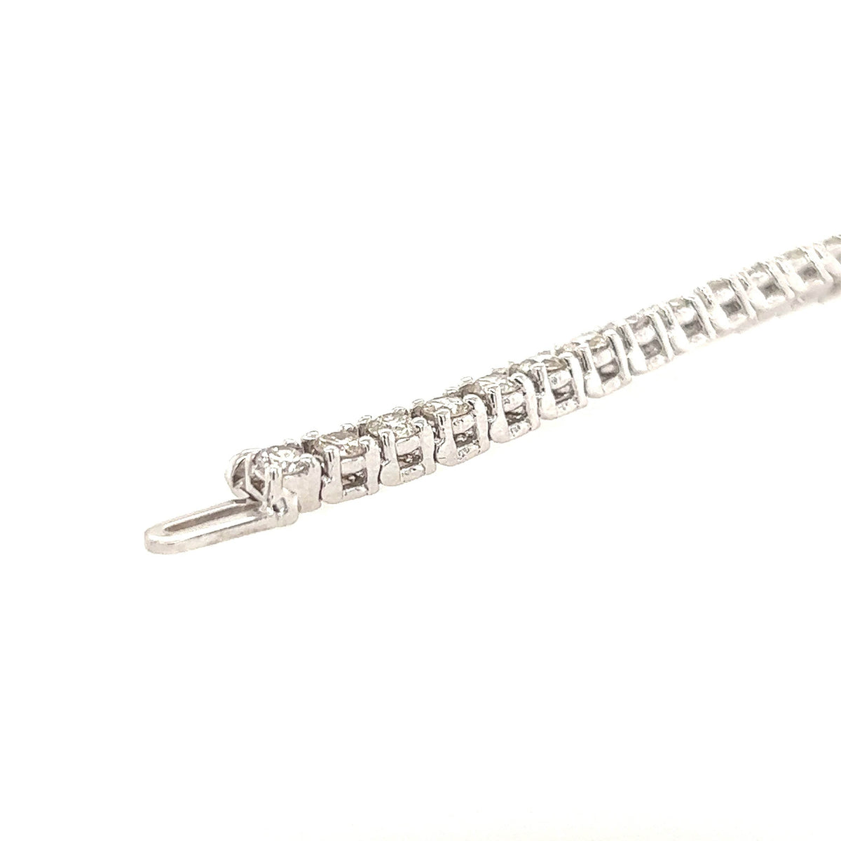 14K White Gold Diamond Tennis Bracelet - Jewelry Design Gallery of East Windsor