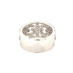 14K White Gold Intricate Diamond wedding Band - Jewelry Design Gallery of East Windsor