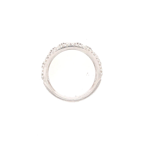 14K White Gold Intricate Diamond wedding Band - Jewelry Design Gallery of East Windsor