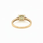 14K Yellow Gold Diamond and Peridot Minimal Ring - Jewelry Design Gallery of East Windsor
