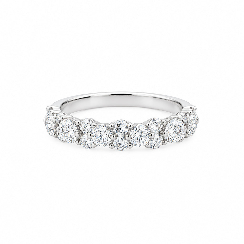 14K White Gold Diamond Wedding Band with .92 carats - Jewelry Design Gallery of East Windsor