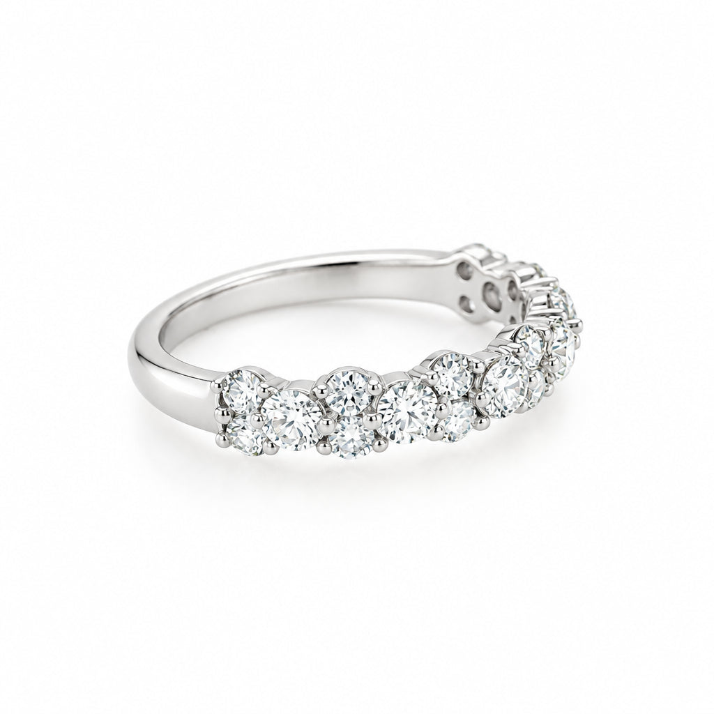 14K White Gold Diamond Wedding Band with .92 carats - Jewelry Design Gallery of East Windsor
