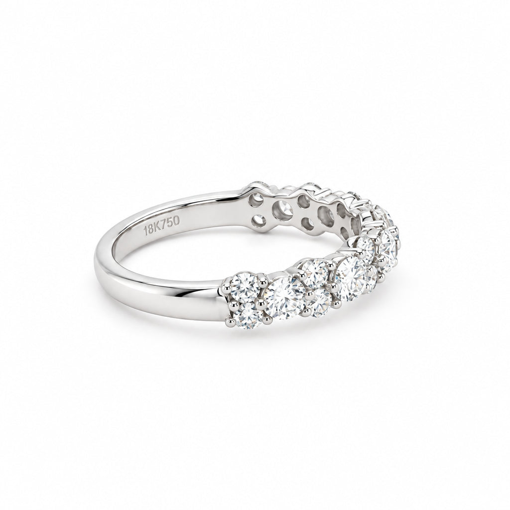 14K White Gold Diamond Wedding Band with .92 carats - Jewelry Design Gallery of East Windsor