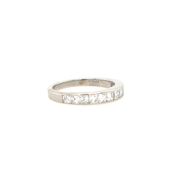 Platinum 1 carat Half Eternity Diamond Wedding Band - Jewelry Design Gallery of East Windsor