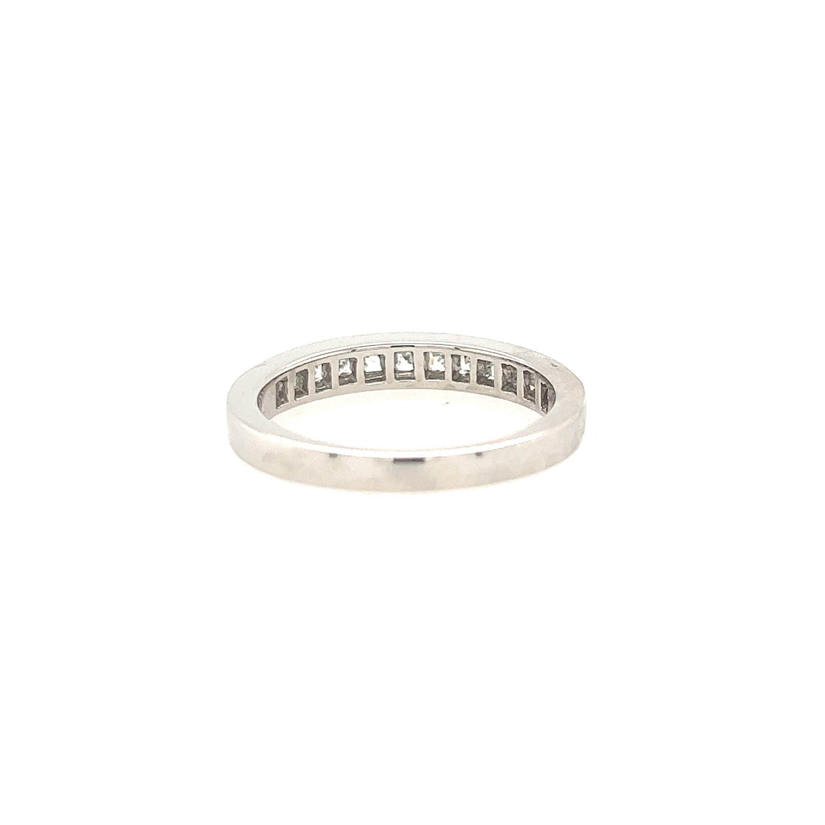 Platinum 1 carat Half Eternity Diamond Wedding Band - Jewelry Design Gallery of East Windsor
