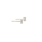 14K White Gold Diamond Clustered Flower Stud Earrings - Jewelry Design Gallery of East Windsor