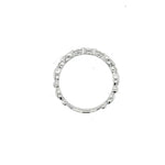 14K White Gold Diamond and emerald stackable marquise ring - Jewelry Design Gallery of East Windsor