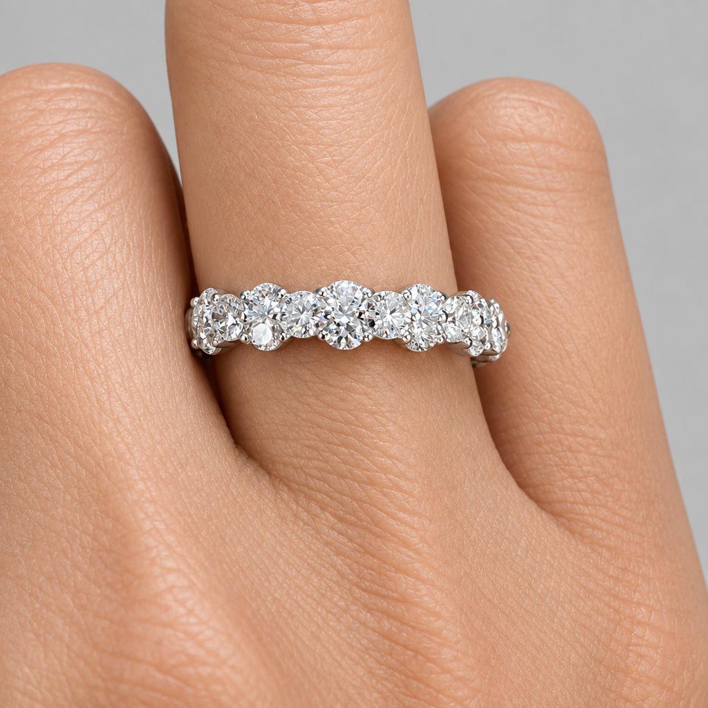 14K White Gold Diamond Wedding Band with .92 carats - Jewelry Design Gallery of East Windsor