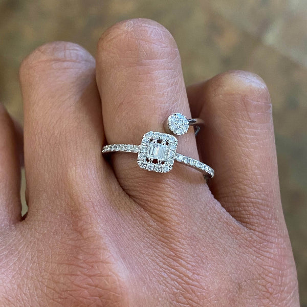 18K White Gold Diamond Fashion Ring - Jewelry Design Gallery of East Windsor