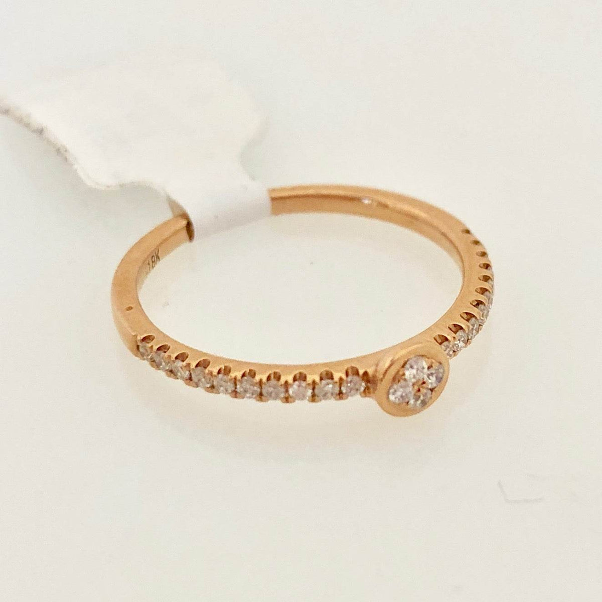 18K Diamond Dainty Wedding Band Ring - Jewelry Design Gallery of East Windsor