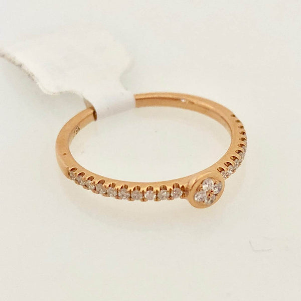 18K Diamond Dainty Wedding Band Ring - Jewelry Design Gallery of East Windsor