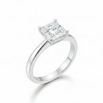 14K Princess Cut Diamond Solitaire Engagement Ring - Jewelry Design Gallery of East Windsor