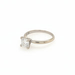 14K Princess Cut Diamond Solitaire Engagement Ring - Jewelry Design Gallery of East Windsor