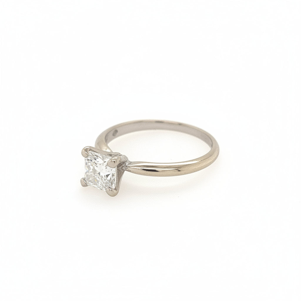 14K Princess Cut Diamond Solitaire Engagement Ring - Jewelry Design Gallery of East Windsor